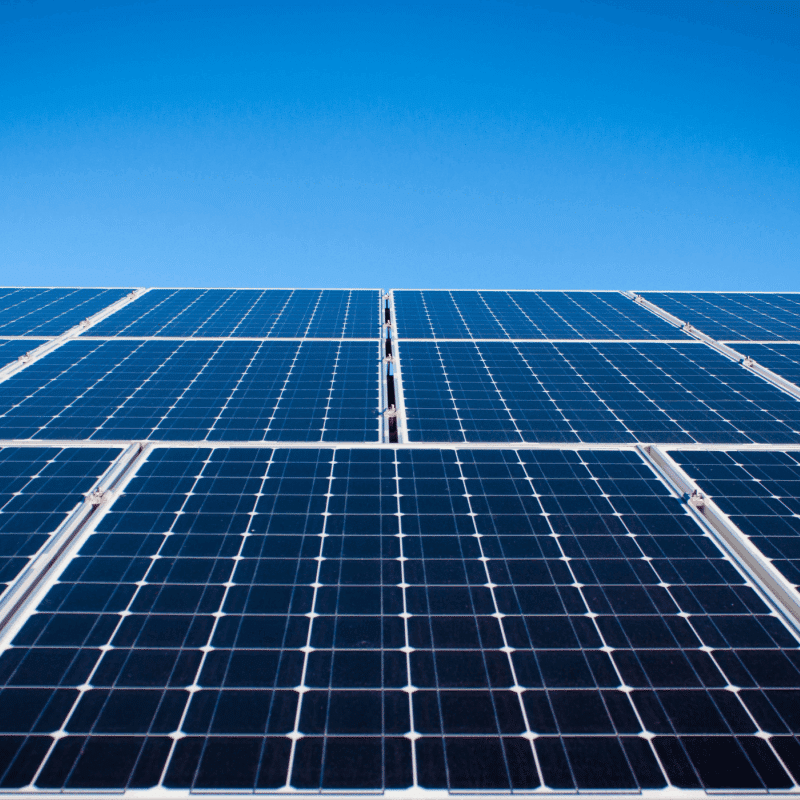 Commercial solar panel installation